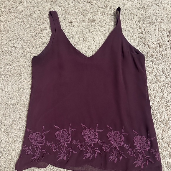 Strappy Purple WHBM top with beautiful detail! - Picture 2 of 2